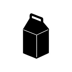 Simple Milk Carton Vector Icons – Dairy Packaging Design.