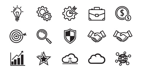 set of vector icons