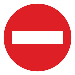 Do Not Enter Road Sign