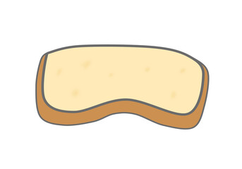 Bread slice clip art design