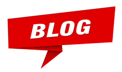 blog banner. blog speech bubble, label, sticker, sign template