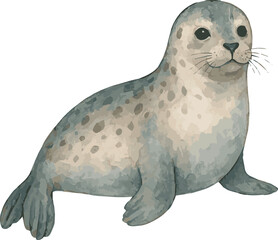 watercolor realistic illustrated one llama on white background