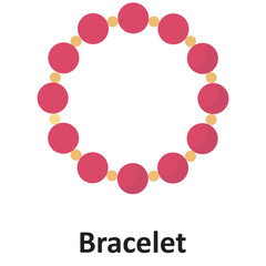 Bracelet Vector Icon which can easily modify or edit