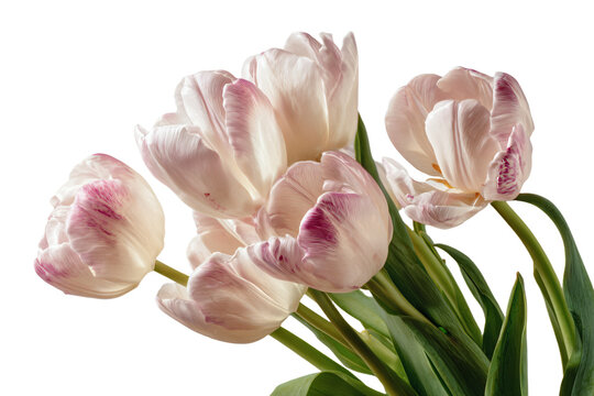 a vase filled with pink and white flowers - Powered by Adobe