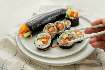 rice roll
김밥
