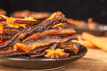 marbled beef jerky，beef jerky with fat and lean