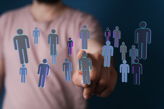 Innovative depiction of global social connections in a digital network. Explore concepts like teamwork, collabo