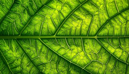 Fresh green leaf texture, leaf macro background