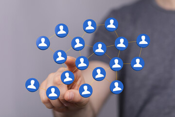 A visual representation of interconnected networks, illustrating concepts such as community, global communicati