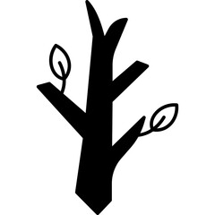 Trees Icon Glyph Design, Forest and Nature Symbol