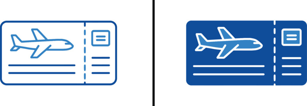 Travel Tickets: A minimalist depiction of two tickets, each representing the gateway to new adventures.