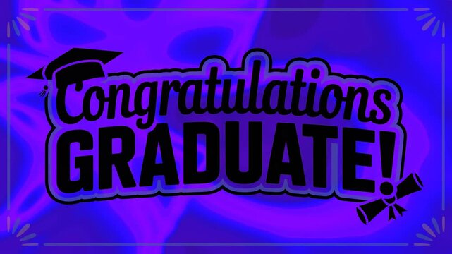 Celebrate graduation with colorful tunnel video vj loop screensaver for a joyous occasion and perfect atmosphere