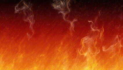 Fiery Inferno - A Dramatic Display of Intense Flames and Smoke.