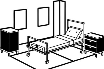 Clean Medical Patient Room