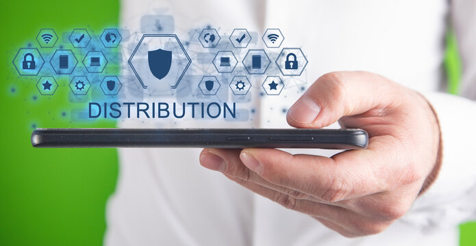 Concept of Distribution. Business. E Commerce
