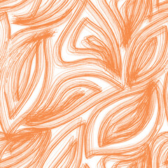 Tropical seamless pattern with dotted palm leaves silhouettes in retro colors. Jungle stipple vector art. Luxury halftone art. Exotic background for summer design, swimwear, t-shirt, fabric, wallpaper