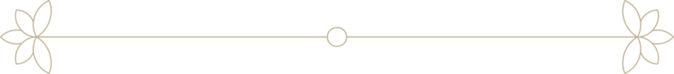 Indian Minimalistic Floral Motif text divider	
