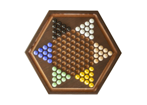 chinese checkers game isolated on transparent background