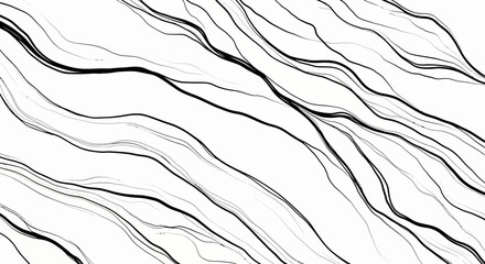 Abstract monochrome wavy lines creating a fluid texture.