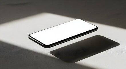 Floating Smartphone Mockup
A single smartphone floating above a soft surface with natural lighting and gentle shadows — minimalist product shot.
