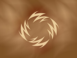 golden symbol background illustration