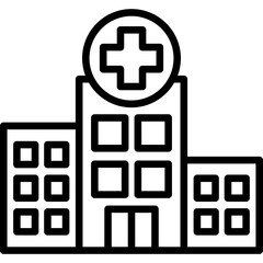 Obraz premium Emergency Room line icon