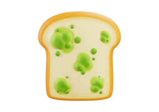Moldy bread, a symbol of food spoilage issue