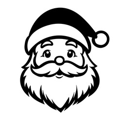 Santa Claus portrait, vector