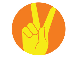 Peace or Victory Hand Sign