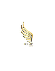 Golden Wing Logo with Local Group Text