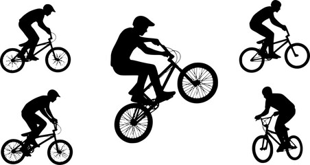 Bmx cycling silhouette, Bmx stunt silhouette, Bmx cyclist silhouette, Bmx cycling, Bmx cyclist, Bmx , Bmx silhouette