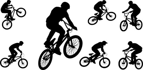 Bmx cycling silhouette, Bmx stunt silhouette, Bmx cyclist silhouette, Bmx cycling, Bmx cyclist, Bmx , Bmx silhouette