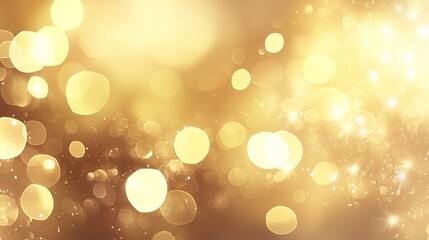 A soft golden background, adorned with twinkling bokeh lights, perfect for high-end events, celebrations, invitations, or luxury brand visuals that convey sophistication and warmth.