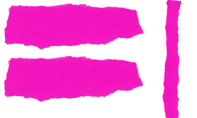 Three pink shapes consisting of two rectangles and one line on a black background