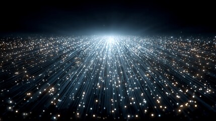 Abstract data stream visualization representing modern technology and digital connection