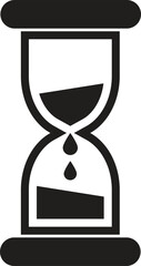 Minimal Hourglass Icon Vector for Time, Deadline, and Waiting Themes