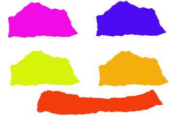 Abstract shapes in vibrant colors against a black background creating a design