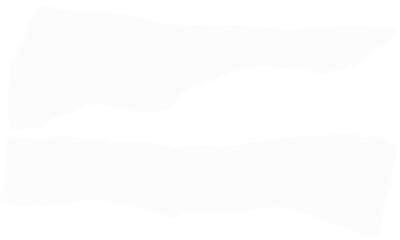 Obraz premium Abstract monochrome image featuring two irregular white shapes on black background