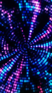 Colored lights pulse outwards from a central point, creating a dazzling effect. Vertical wallpapers for phones.