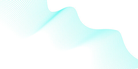Virtual fractal realms are beautifully illustrated with abstract futuristic blue vector wave lines and a halftone texture backdrop for technology concepts