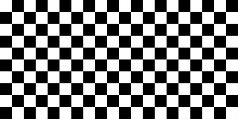 black and white checkered background. Black and white checkered chess and checkerboard pattern design illustration