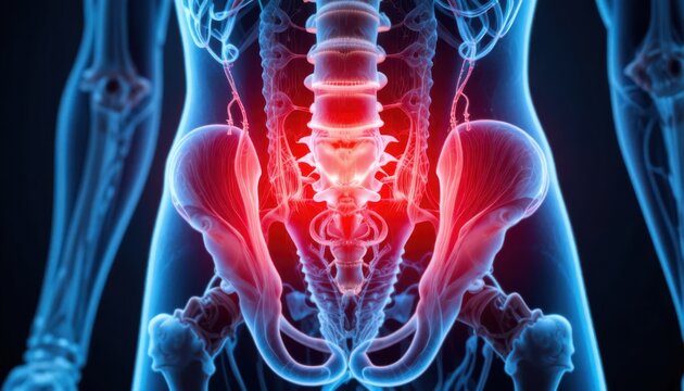 3d rendered illustration of male and female human bodies showing anatomy and skeleton bones for medical science and health healthcare purposes