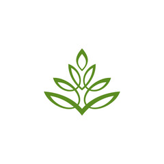 Green leaf, bio leco leaf, Green agriculture leaf symbol.