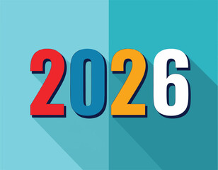 2026 Happy New Year Typography Vector Collection