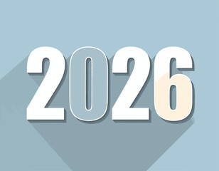 2026 Happy New Year Typography Vector Collection