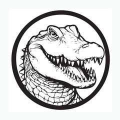 crocodile with mouth open