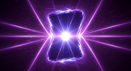 Glowing Magical Portal Vector Background