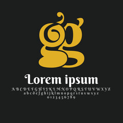 Initial letter GG Logo Design, with Alphabet Premium Business logo Boutique Designs