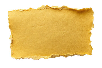 Obraz premium Narrow Brown Torn Paper Strip – Clean Deckle Border for Notes & Frames