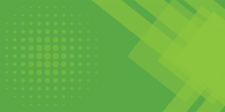 Abstract modern green background with diagonal stripes and dot halftone. vector illustration